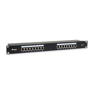 equip EQUIP 326417 Cat.6 Geschirmtes Patch Panel, Schwarz